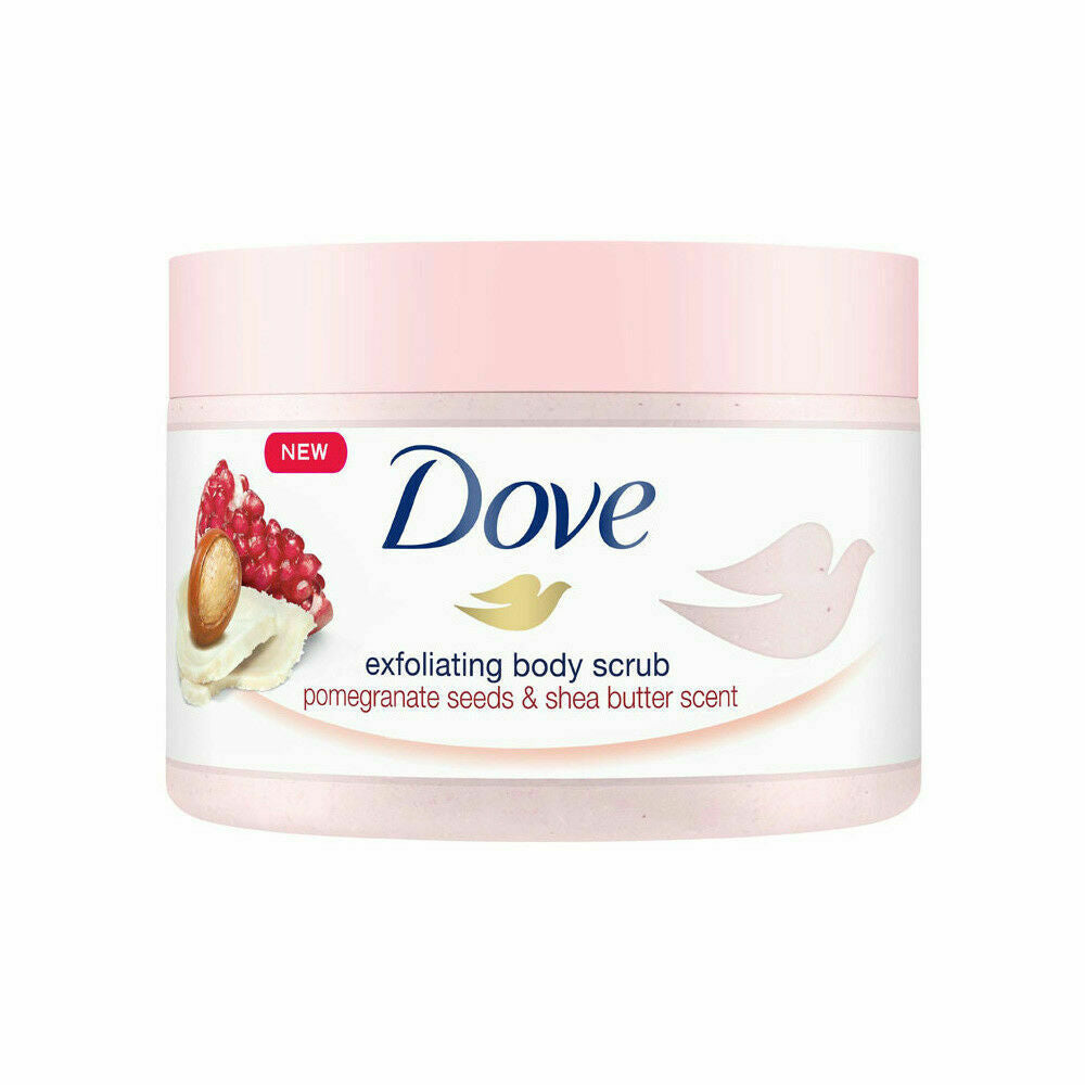 Dove-Exfoliating-Body-Scrub-Pomegranate-Seeds-225ml. Dove-Exfoliating-Body-Scrub-Pomegranate-Seeds-225ml.